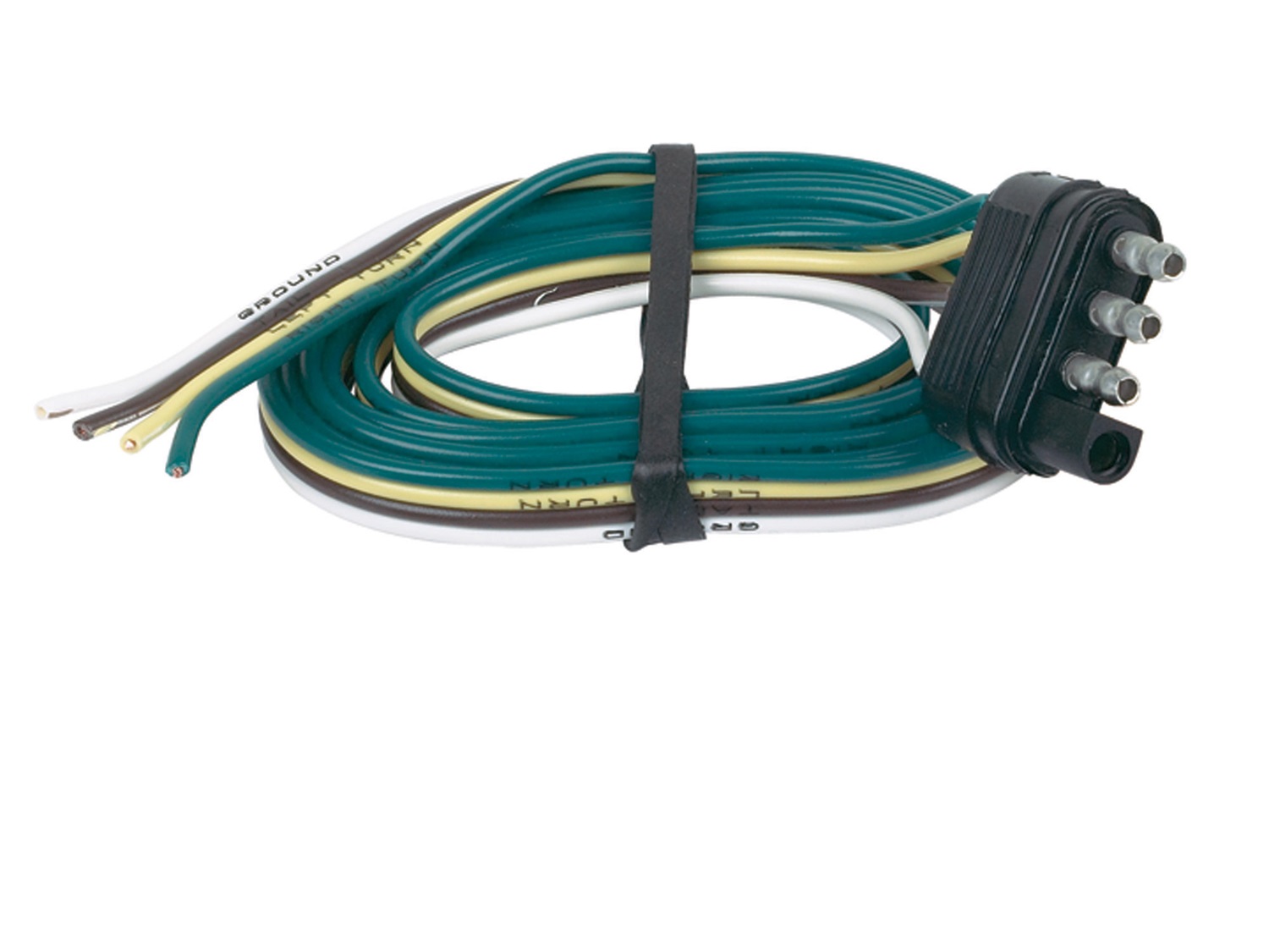 4-Pin Flat Trailer Wiring Connector - 3ft Waterproof Extension Harness For Boat & Utility Trailers